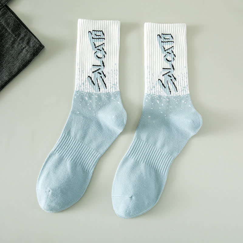 Trendy Crew Socks(5 Pairs) - Blue - EU36-41(US4-8) - image 17