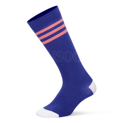 Mixed Color Cotton Plus Size Compression Socks(3 Pairs) - image 11