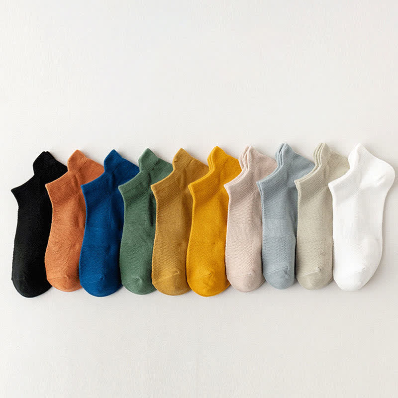 Lift Ear Breathable Ankle Socks(5 Pairs) - Multicolor(10 Pairs) - EU44-50(US10-15) - image 11