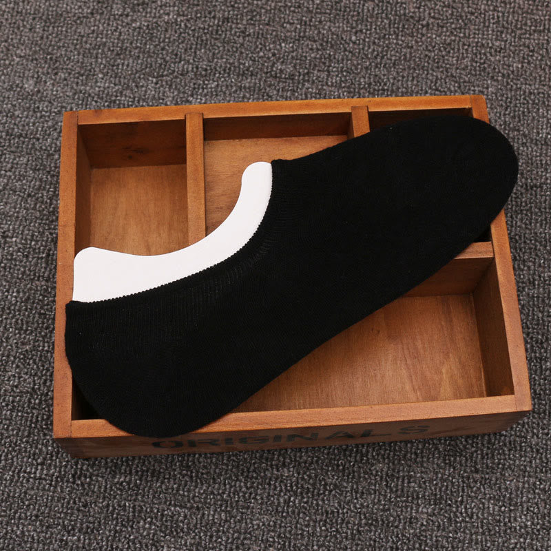 Cotton Comfort No Show Socks(6 Pairs) - 42-48 - Black - image 5