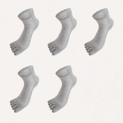 Plus Size Five Toes Antibacterial Alignment Socks(5 Pairs)