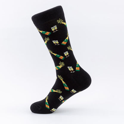 Plus Size Halloween Cotton Lounge Crew Socks(5 Pairs) - image 4