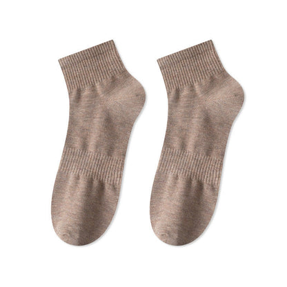 Plusock Breathable Soft Cotton Quarter Socks(7 Pairs) - Khaki - EU43-48(US9.5-13.5) - image 13