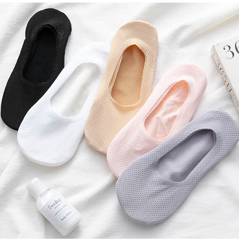 Anti-Slip No Show Socks(5 Pairs) - Multicolor - EU39-43(US8-11) - image 11