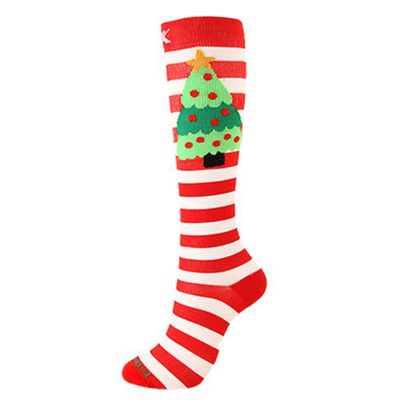 Christmas Knee High Compression Socks(6 Pairs) - image 6