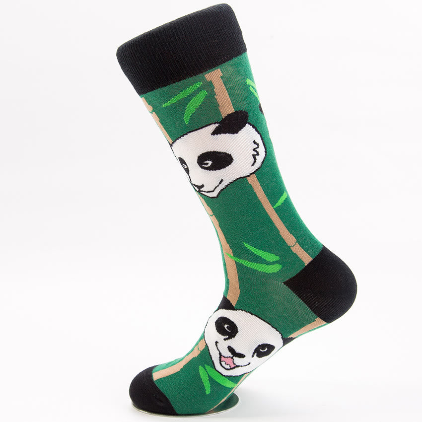 Plus Size Cute Panda Crew Socks(5 Pairs) - image 2
