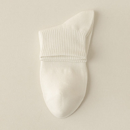 Seamless Mesh Quarter Socks(5 Pairs) - White - EU39-46(US5-12) - image 13