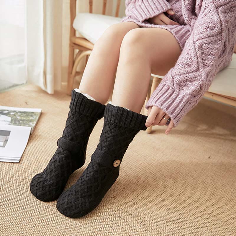 Christmas Wool Cozy Home Slipper Socks - image 8