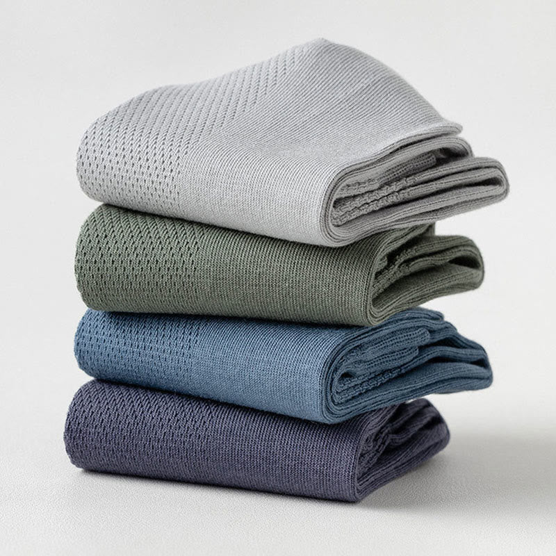 Plusock Multicolor Mesh Quarter Socks(5 Pairs) - image 10