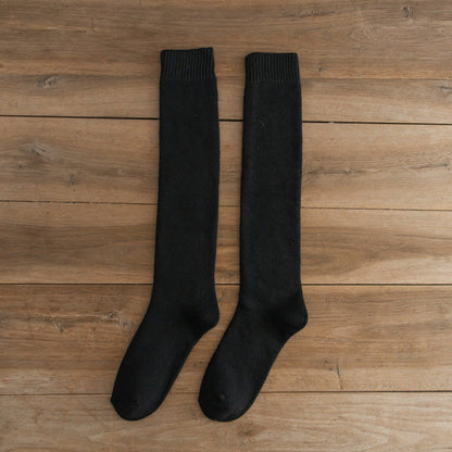 Thickened Thermal Knee High Socks(5 Pairs) - Black - EU39-45(US6-11) - image 10