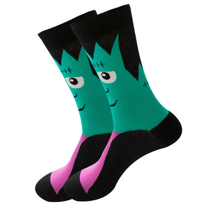  Halloween Holiday Cotton Fashion Crew Socks(5 Pairs) - image 2