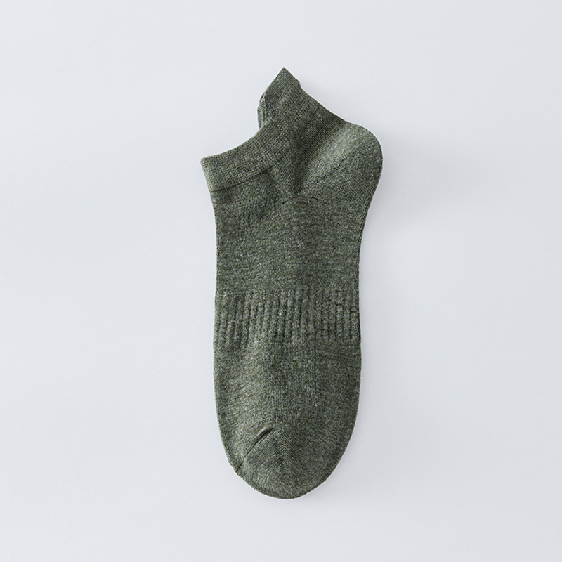 Plus Size Breathable Solid Color Ankle Socks(8 Pairs)