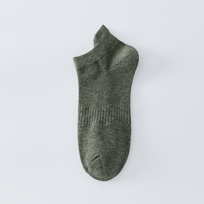 Plus Size Breathable Solid Color Ankle Socks(8 Pairs)