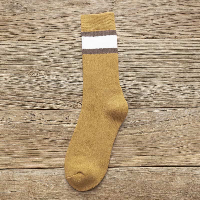 Plus Size Warm Breathable Quarter Socks(8 Pairs) - Yellow - EU37-45(US4-11) - image 9