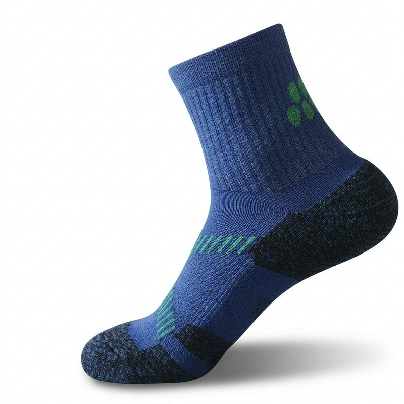 Active Air Knit Cushioned Quarter Compression Socks(3 Pairs) - Navy Blue - EU39-43(US6-9) - image 2