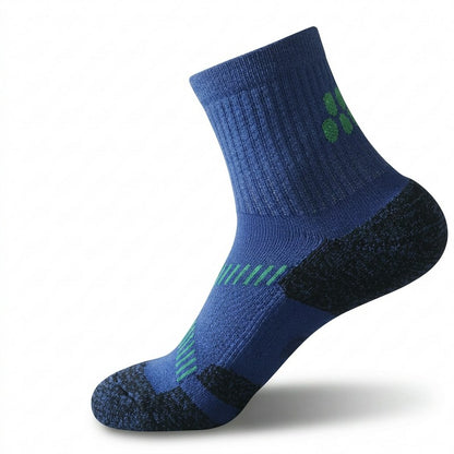 Active Air Knit Cushioned Quarter Compression Socks(3 Pairs) - Navy Blue - EU39-43(US6-9) - image 2