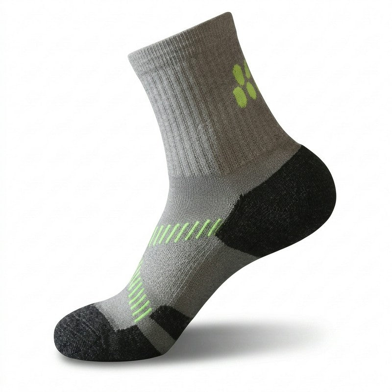 Active Air Knit Cushioned Quarter Compression Socks(3 Pairs) - Grey - EU39-43(US6-9) - image 6