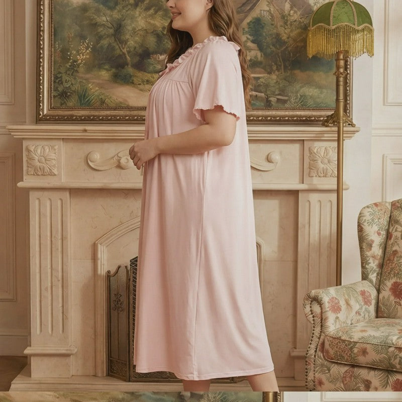 Blush Tie Front Nightgown - image 3