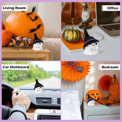 Halloween Ghost Crochet Doll With Message Card - image 3