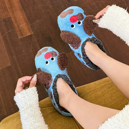 Tomato Blossom Coral Fleece Slipper Socks - image 1