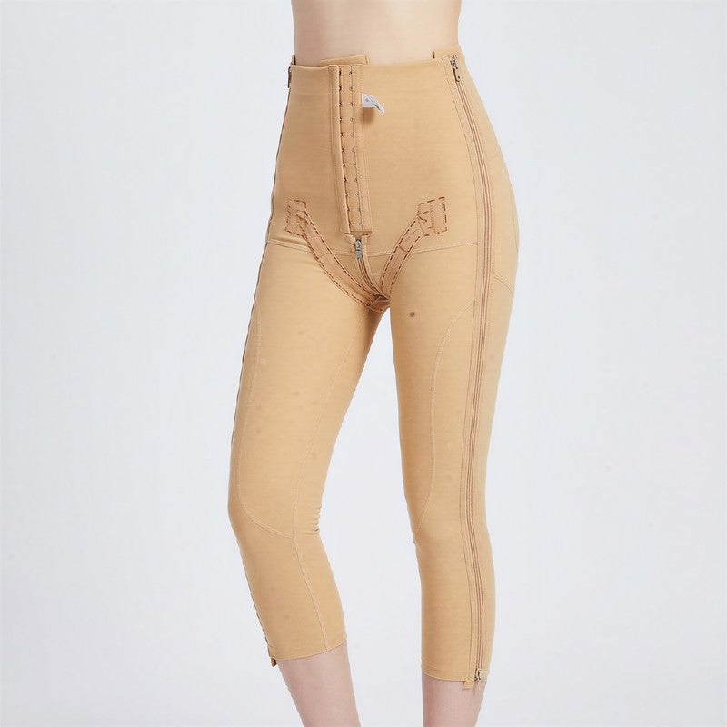 High-Waisted Adjustable Dual-Zip Capri Shaping Pants - image 7