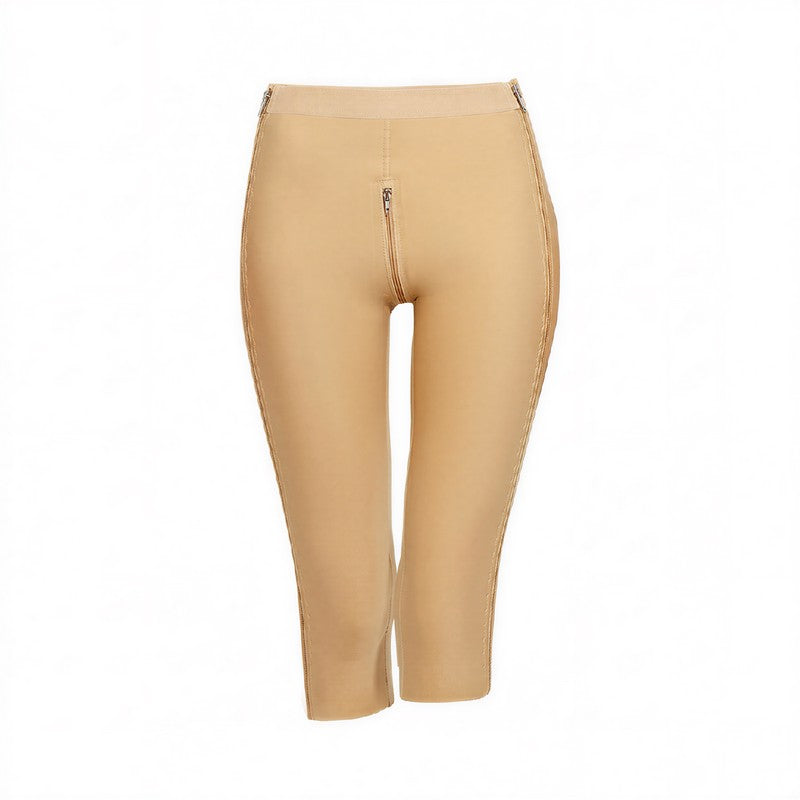 High-Waisted Dual-Zip Thigh-Shaping Capri Pants - image 6