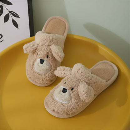 Cozy Cartoon Bear Plush Indoor Slippers - image 5