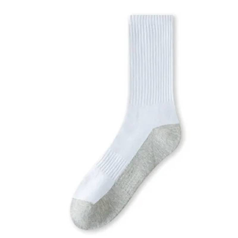 Plus Size Thickened Thermal Quarter  Socks(3 Pairs) - White - EU42-48(US8.5-13) - image 4