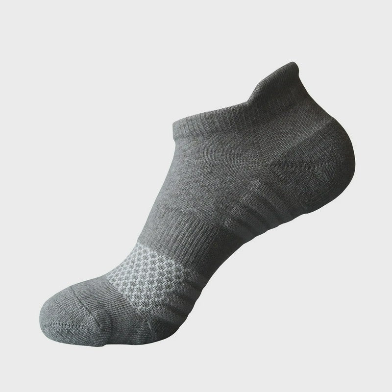 Thickened Cotton Blend Ankle Compression Socks(5 Pairs) - Grey - EU38-43(US5-9) - image 5