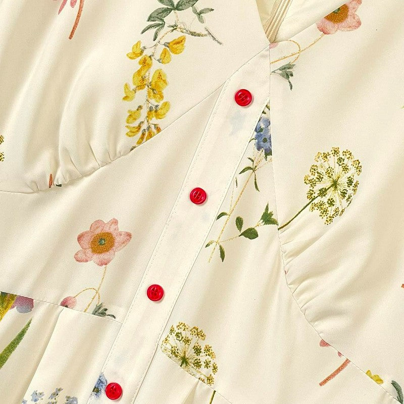 Botanical Button Front Maxi Dress - image 5