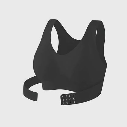 Seamless Back Smoothing  Wireless Bra - Black - 3XL - image 5