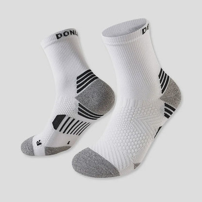 Neon Colorblock Quarter Compression Socks(6 Pairs) - Grey - EU35-39(US2-6) - image 5