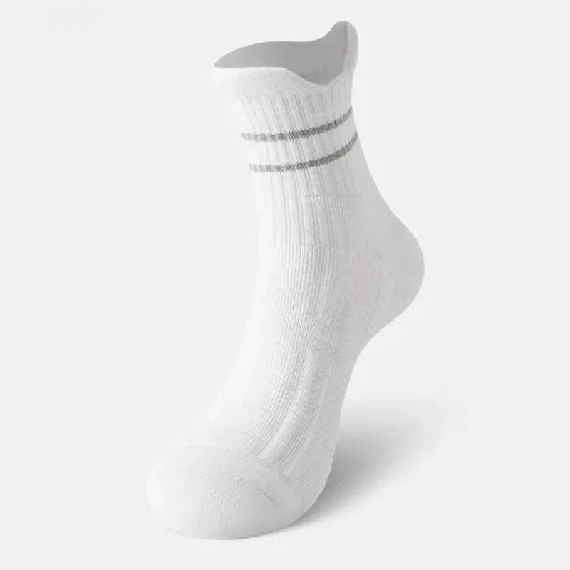 Cushioned Running Quarter Compression Socks(3 Pairs) - White - EU44-48(US10-13) - image 6