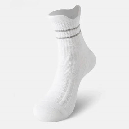 Cushioned Running Quarter Compression Socks(3 Pairs) - White - EU44-48(US10-13) - image 6