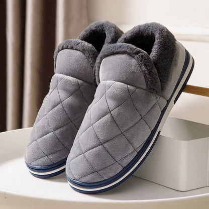 Warm Closed-Back  Fluffy Shoes - Grey - EU49-50(US13-14) - image 2