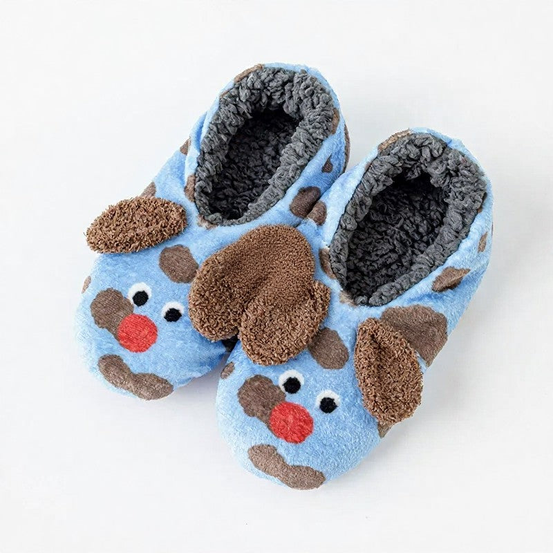 Tomato Blossom Coral Fleece Slipper Socks - Blue - EU36-40(US3-7) - image 15