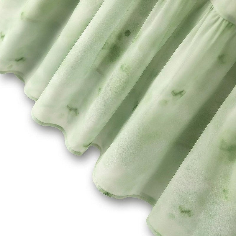 Romantic Tie Neck Ruffle Maxi Dress - image 4