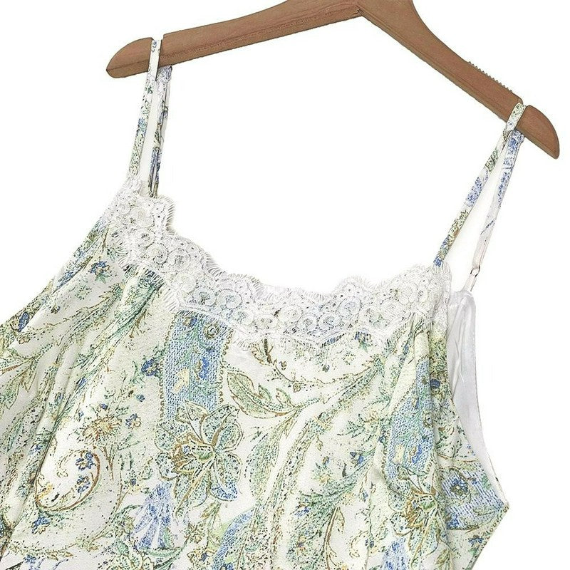 Floral Satin Dress Cardigan Two-Piece Set - image 3