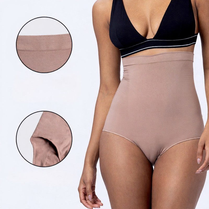 Seamless High Waist Tummy Control Shapewear Panty - Camel - 4XL/5XL - image 3