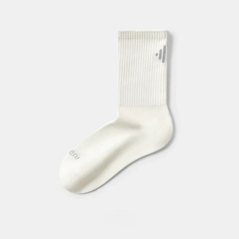 Classic Ribbed Cotton Blend Quarter  Socks(4 Pairs) - White - EU39-44(US6-10) - image 6