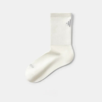 Classic Ribbed Cotton Blend Quarter  Socks(4 Pairs) - White - EU39-44(US6-10) - image 6