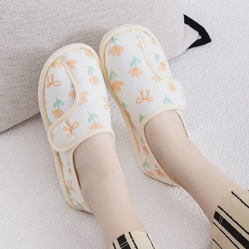 Adjustable Daisy Cotton Fluffy Shoes - Yellow - EU39-40 (US6-7) - image 3