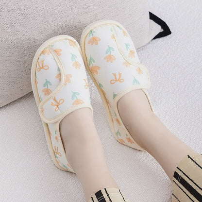 Adjustable Daisy Cotton Fluffy Shoes - Yellow - EU39-40 (US6-7) - image 3