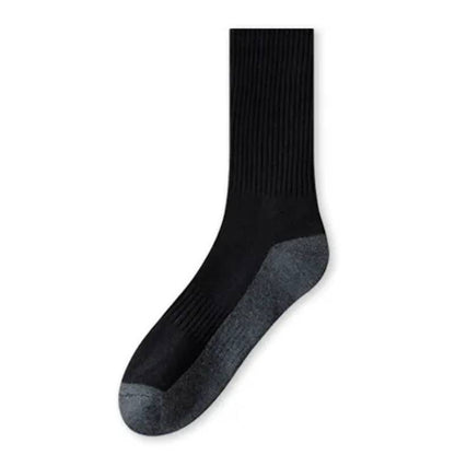 Plus Size Thickened Thermal Quarter  Socks(3 Pairs) - Black - EU42-48(US8.5-13) - image 6