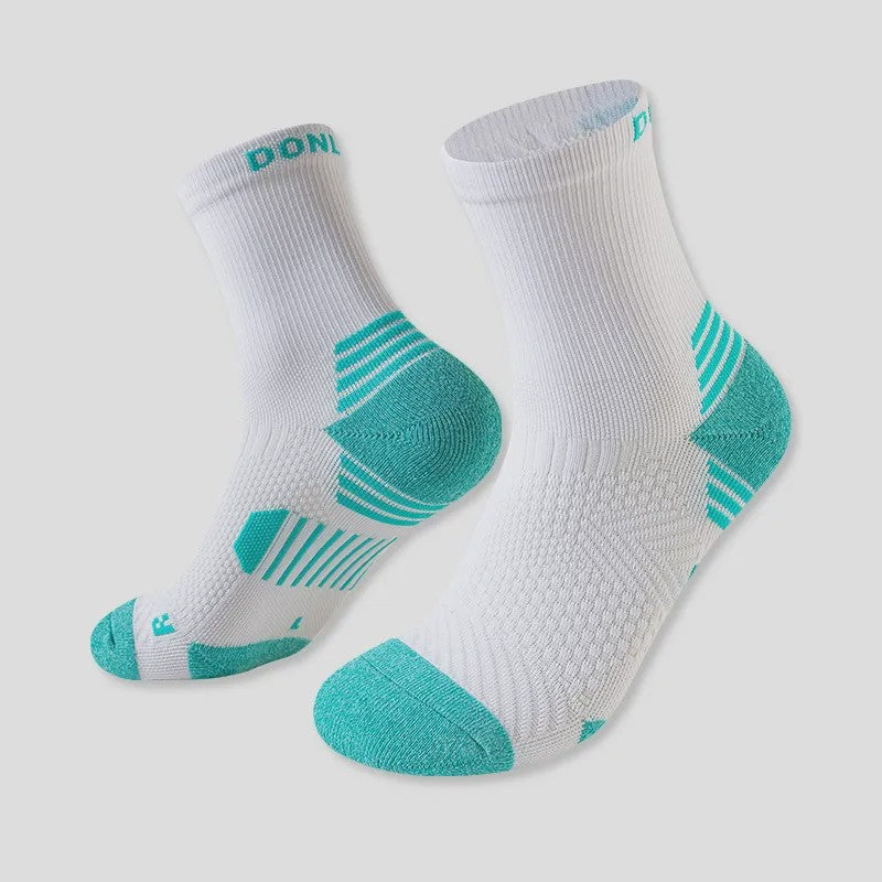Neon Colorblock Quarter Compression Socks(6 Pairs) - White - EU35-39(US2-6) - image 4