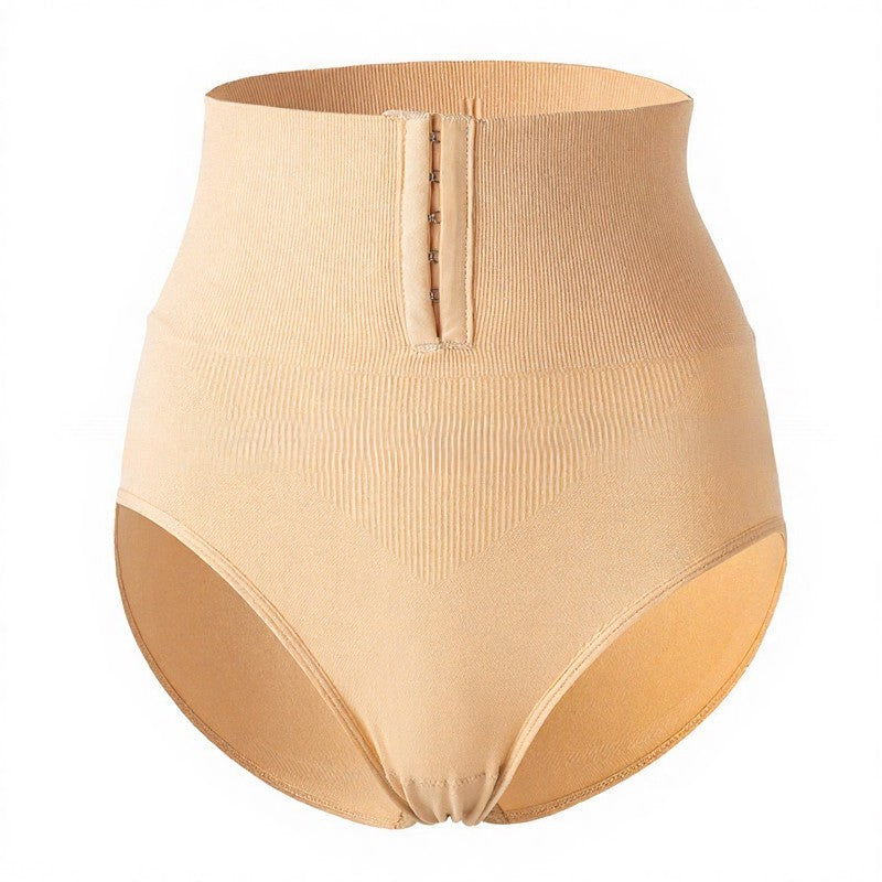 High Waist Hook Front Mid Thigh Shapewear - Nude - 2XL - image 6