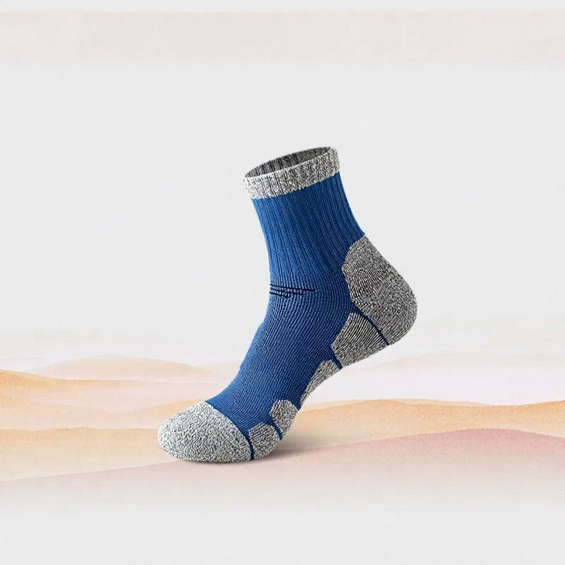 Shock absorbing socks Quarter Compression Socks(4 Pairs) - Blue - EU39-44(US6-10) - image 4