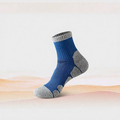 Shock absorbing socks Quarter Compression Socks(4 Pairs) - Blue - EU39-44(US6-10) - image 4