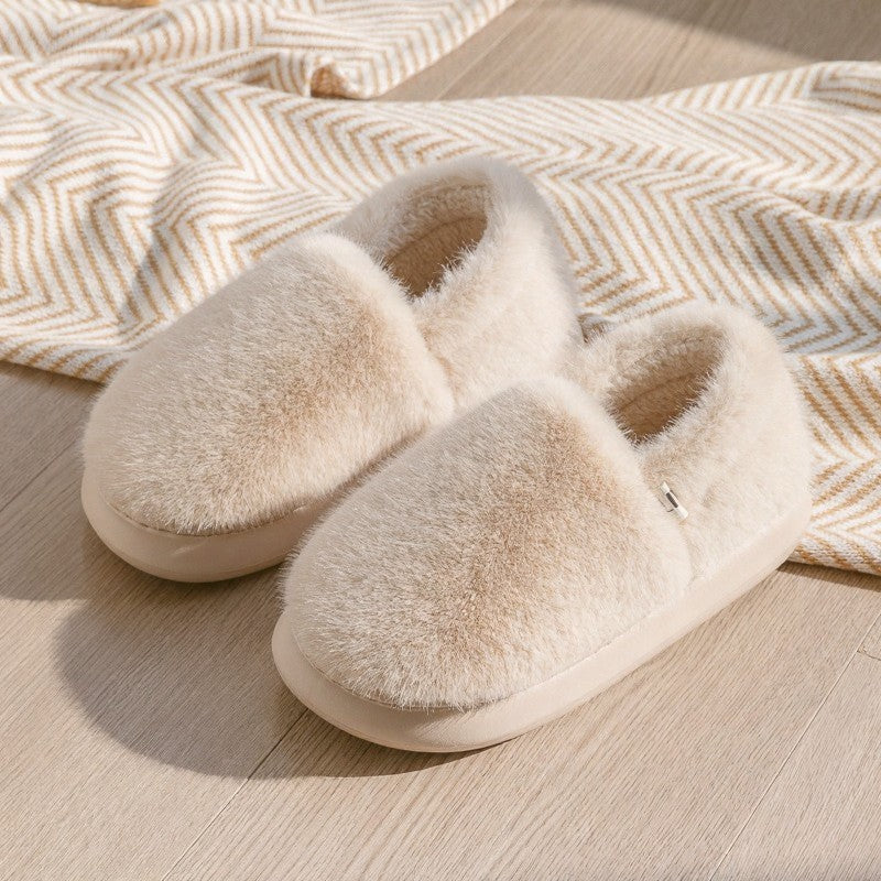 Warm Furry Indoor  Fluffy Shoes - Khaki - EU44-45(US9-10) - image 3