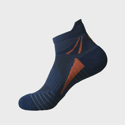 Active Mesh Cushion Ankle Compression Socks(3 Pairs) - Navy Blue+Coffee+Amy Green - EU39-43(US6-9) - image 3
